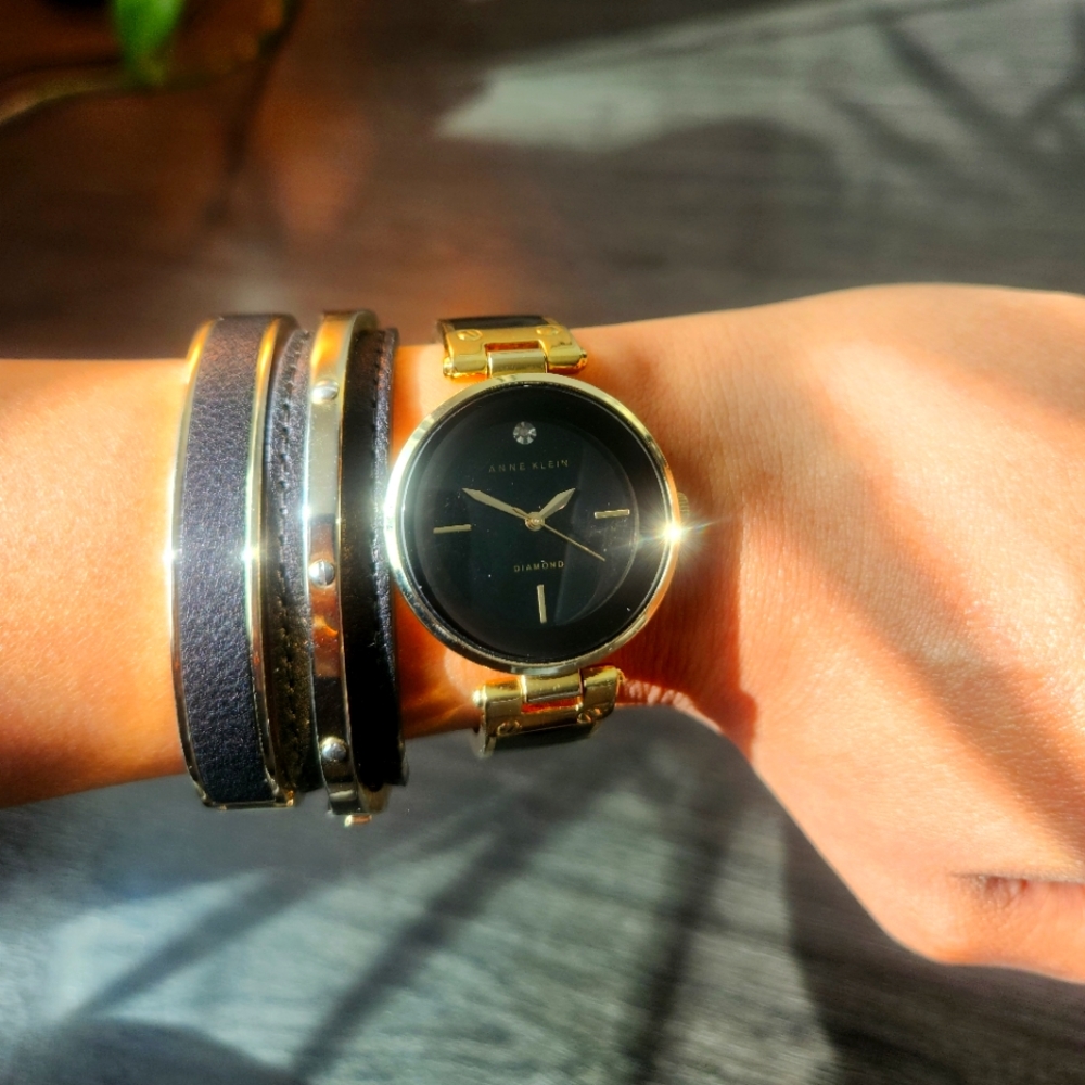 Anne Klein Watch and Bracelets Set